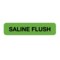 Nevs Label, Saline Flush 5/16" x 1-1/4" Green w/Black SANTW-0120 - alternate 1
